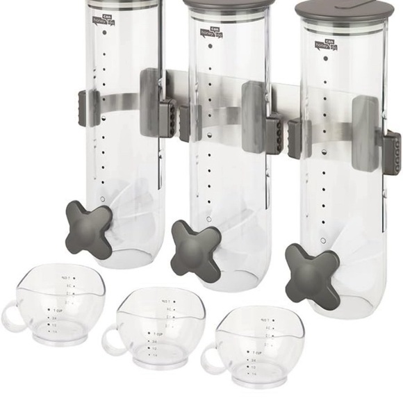 SmartSpace Wall Mount Triple Dry Food Dispenser - Picture 3 of 6